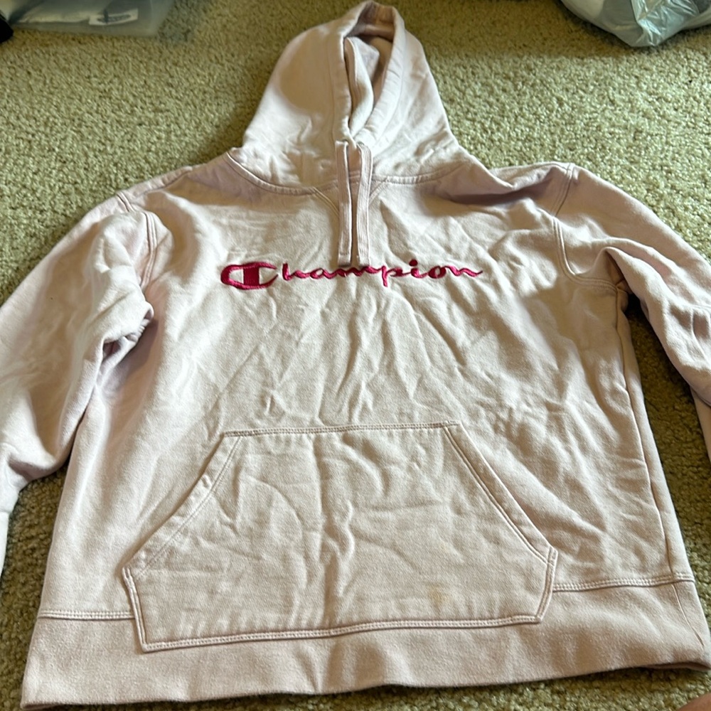 Pink champion hoodie!